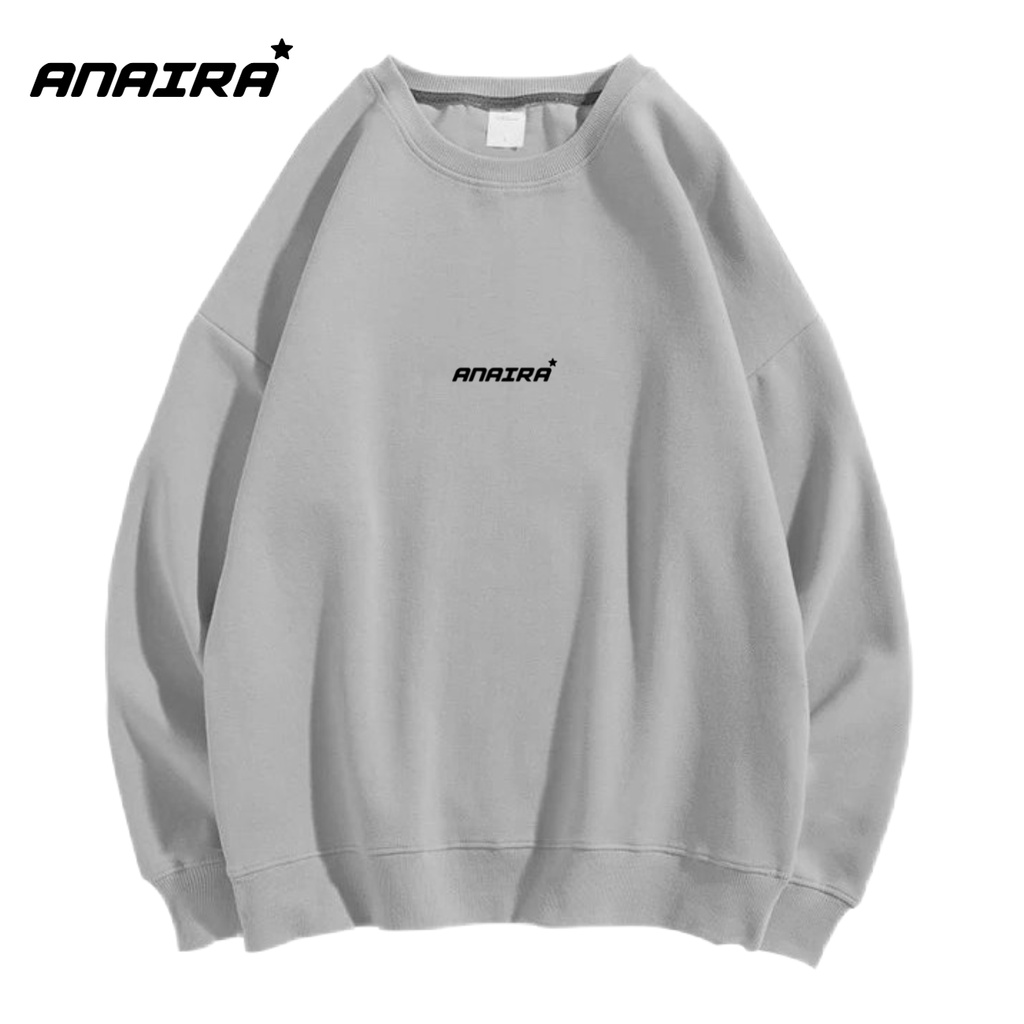 SWEATER ANAIRA CREWNECK PRIA WANITA Size M-XXL