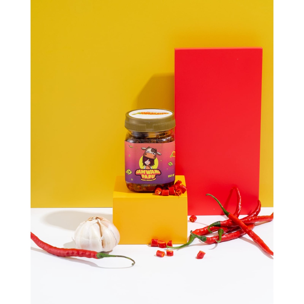 

SAMBAL PARU GORENG - SAMBAL BAWANG PARU - SAMWANG PARU - SAMBALAUQ 150GR FULL ISI