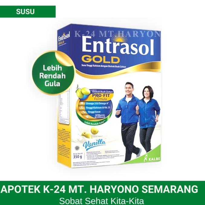 

[ COD ] Entrasol Gold Rasa Vanilla 350 Gram - Susu Imunitas & Osteoporosis