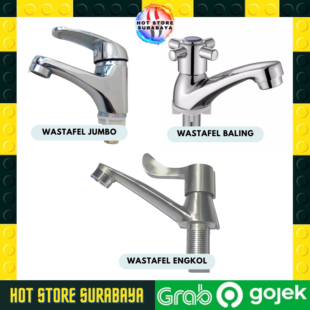 Kran Air Kran Wastafel Cuci Tangan Stainless Steeel Cucian PREMIUM