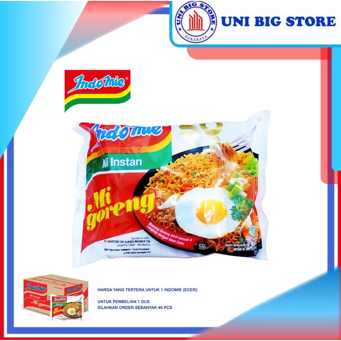 

TERBARU Indomie Mi Goreng Mie Instan 85 gram