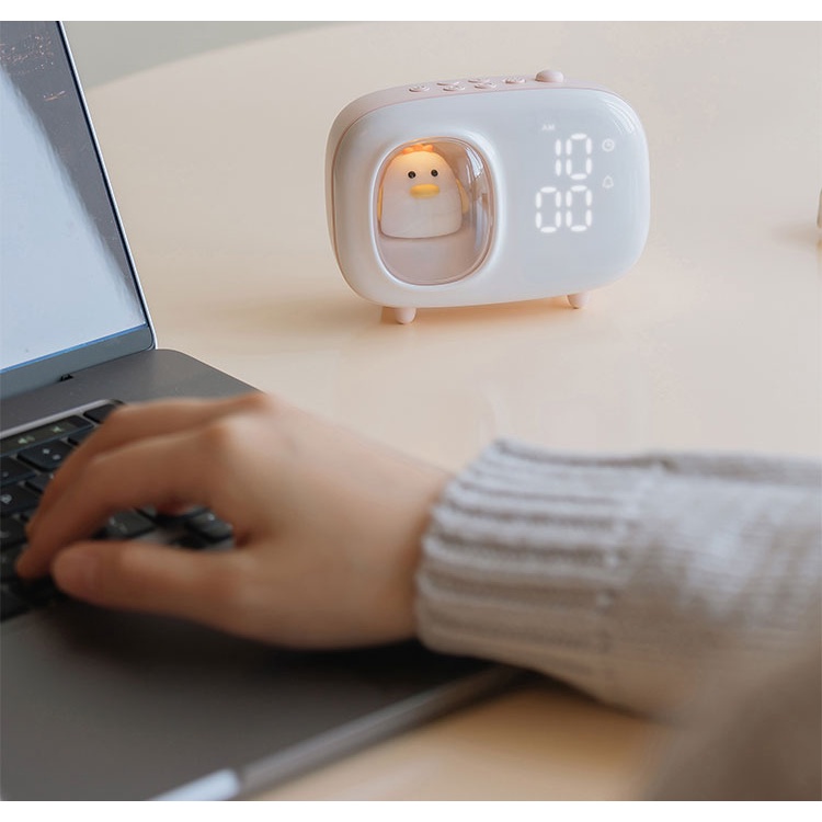 Multifunctional Digital Smart Alarm Cute Clock Led Night Light portable children Bell Mini Desktop Alarm Clock Usb for Home Decor and Kids Gifts Charger