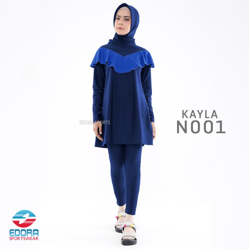 Baju Renang Muslim Wanita Dewasa KAYLA Loose Fit Muslimah EDORA