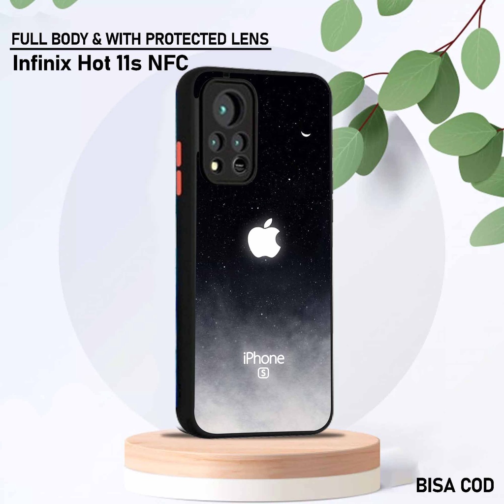 Softcase Dove Infinix Hot 11s Nfc - Motif [ Apel 1 ] - Silikon Protec camera Infinix Hot 11s Nfc - K