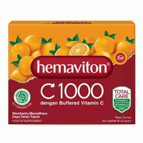 HEMAVITON C 1000 Rasa Orange Dus Isi 5 Sachet