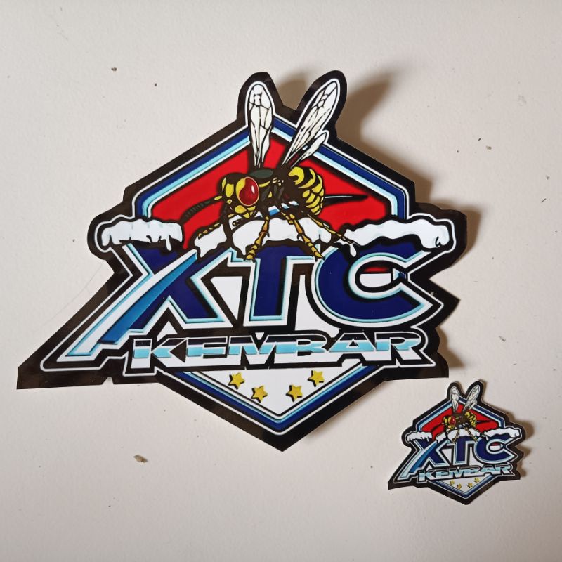 

Xtc kembar Jumbo stiker logo cutting Terbaik