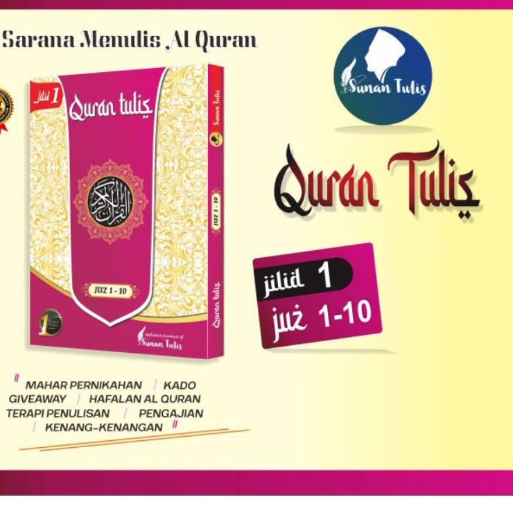 

Model Baru!! Al Quran Tulis Jilid 1 Juz 1-10 by Sunan Tulis mushaf tulis alquran tulis