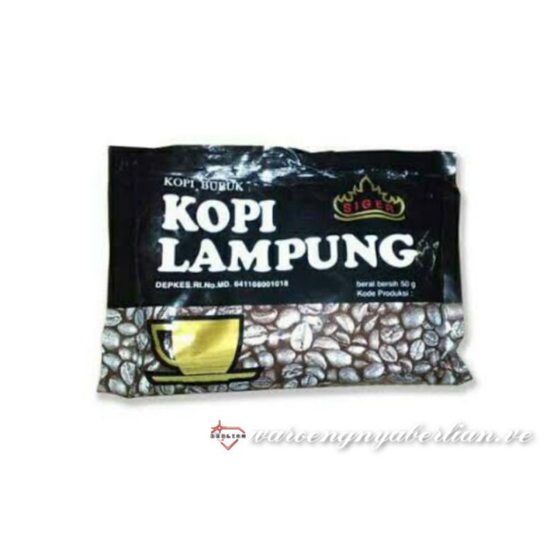 

Kopi Lampung Cap Siger/Kopi Khas Lampung/1 Sachet 50 gr