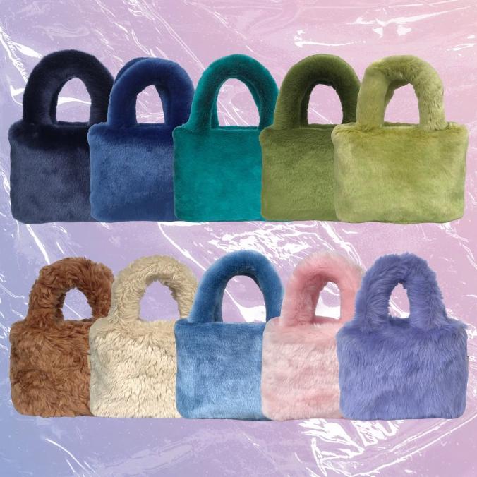 Color Series Fluffy Bag - Bling It On
