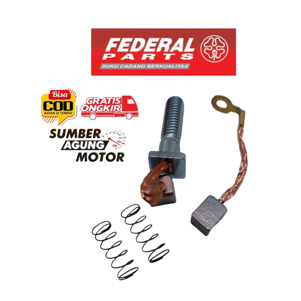 arang stater BRUSH SET COOLBOSTER KPH KARISMA SUPRA X 125 HELM-IN FI ORI FEDERAL