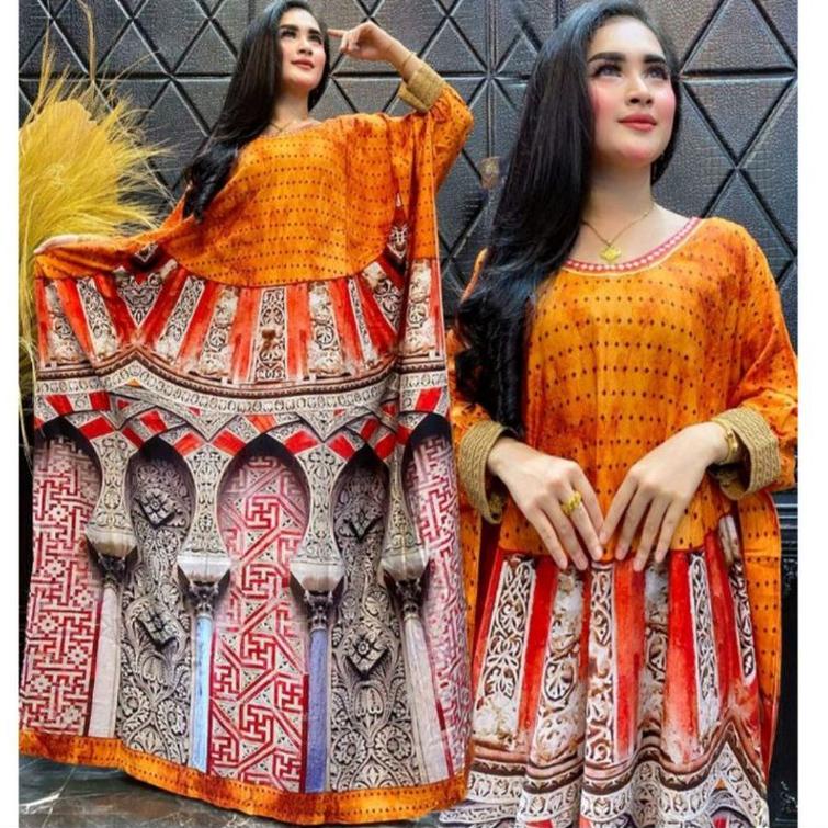 Gamis Longdress Jubah Jumbo Kaftan India Moza ▫ MQ.18Oc22o