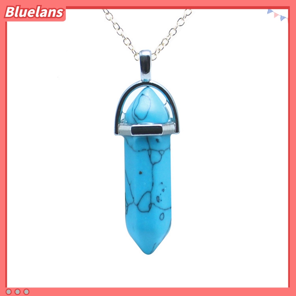 Kalung Liontin Batu Kristal Imitasi Bahan Alloy Untuk Hadiah