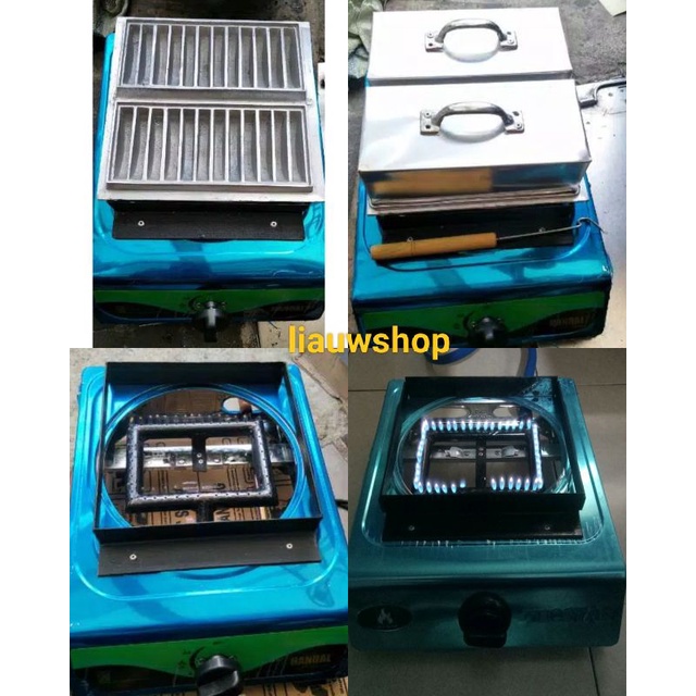 Kompor gas dan cetakan kue pancong balap lumer +tutup+ sutil