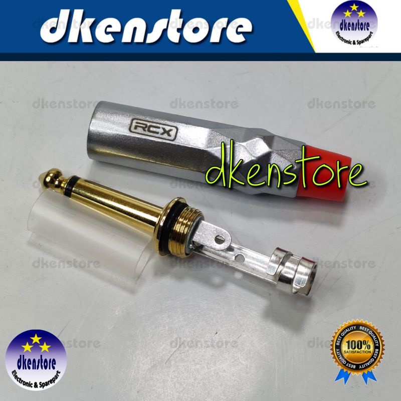 Jek Akai Mono RCX Diamond RC703 Konektor 6.5mm Gitar Mic