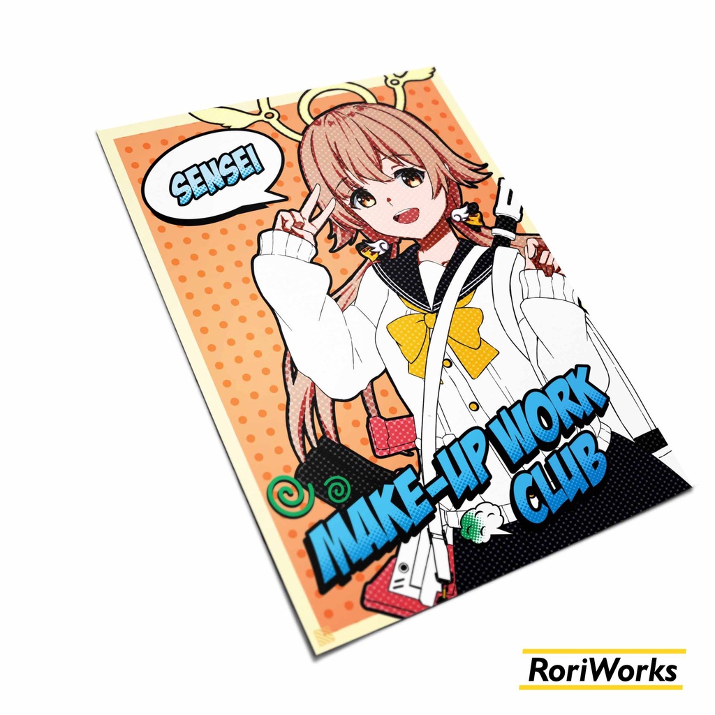 Poster Anime - Hifumi Blue Archive Retro Pop Art