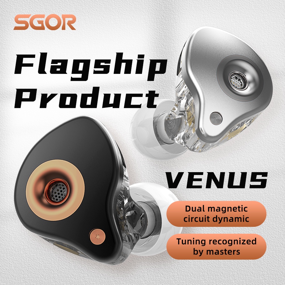 Sgor VENUS Headset Earphone Earbuds Sport Musik Super Bass Dinamis Noise Canceling Untuk KZ EDS