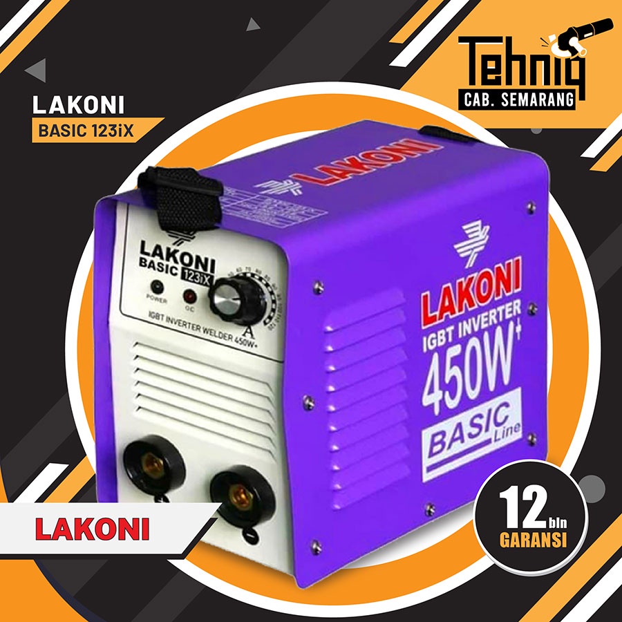 Mesin Las Listrik / Trafo Las LAKONI BASIC 123IX Inverter Welding 450 Watt