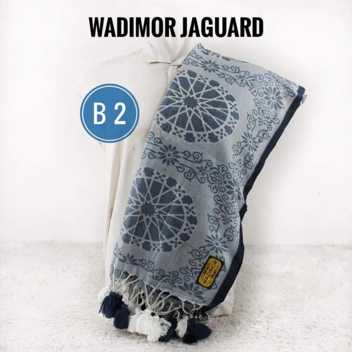 Sorban Sorban Wadimor Subaiyah Jaquard / Sorban Wadimor Kuncir - Biru(R2I4) REAL PICT Sorban Hitam S