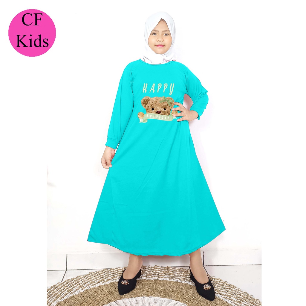 Gamis Anak Perempuan DTF Happy Bear CKids