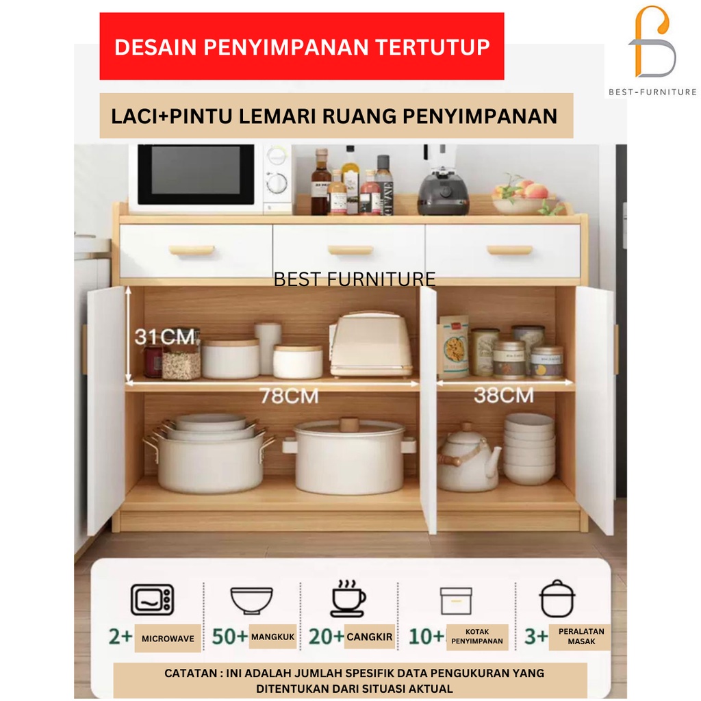 Best Cabinet Rak Dapur Tempat Penyimpanan Rak Serbaguna