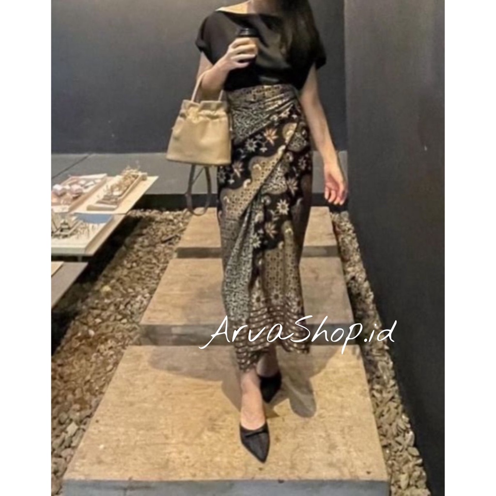 Rok Lilit Batik | Bawahan Kebaya Modern | Rok Serut Batik Terbaru