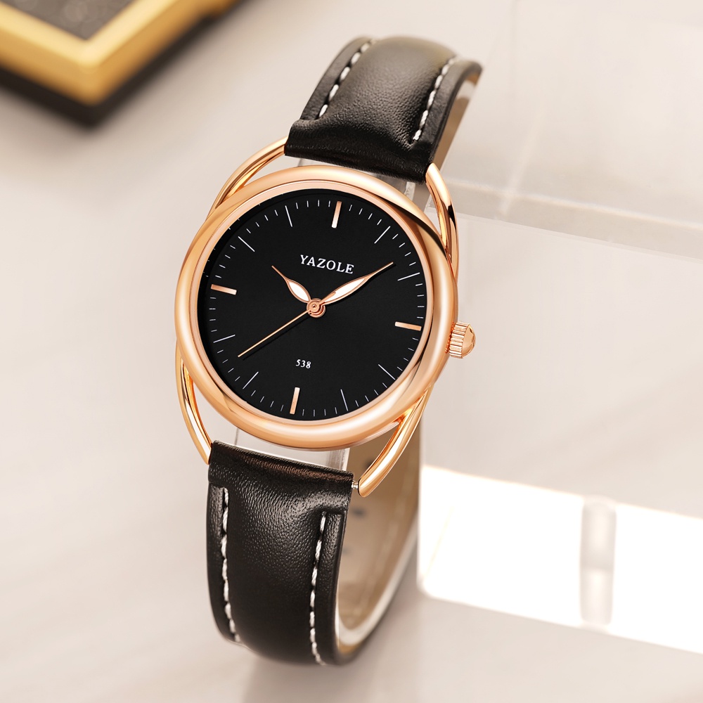 Jam Tangan Wanita Terbaru 2022 Anti Air Strap Kulit Stylish Casual Business 100% ORIGINAL Import Yazole RG 22