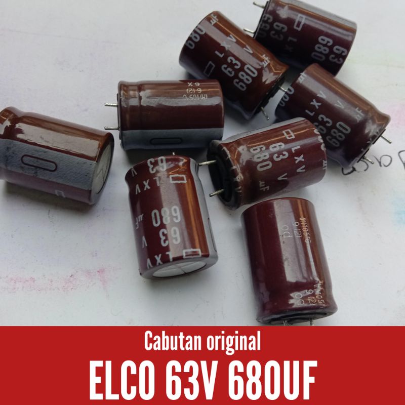 ELCO CABUTAN ORIGINAL 63V 680UF