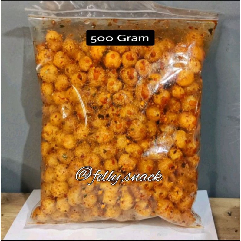 

cimol crispy pedas daun jeruk netto 500 Gram