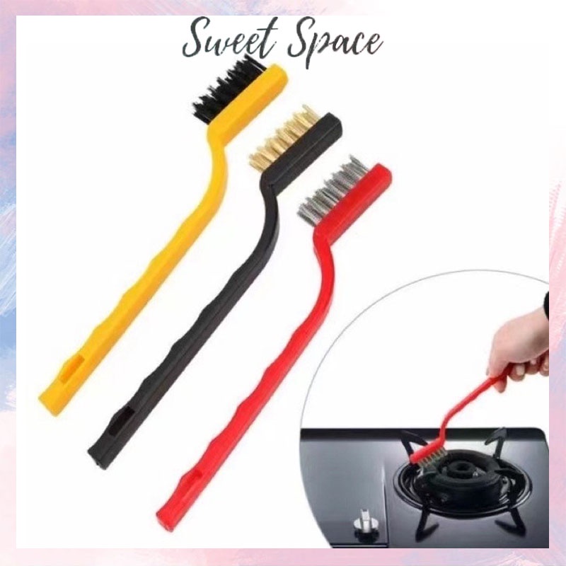 SIKAT KAWAT BAHAN KUNINGAN NILON SET 3 IN 1 ANTI KARAT [SWEETSPACE]