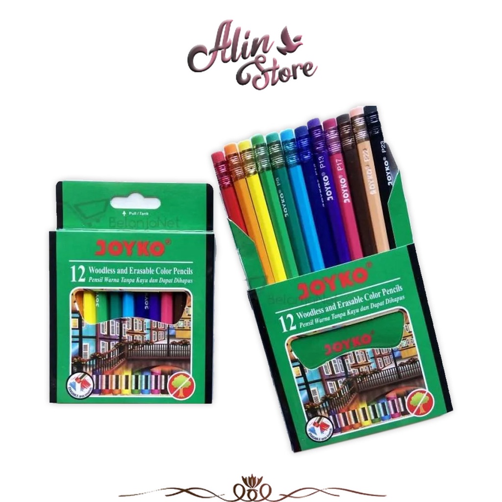 

Pensil Warna Erasable and Woodless CP - 120 Joyko