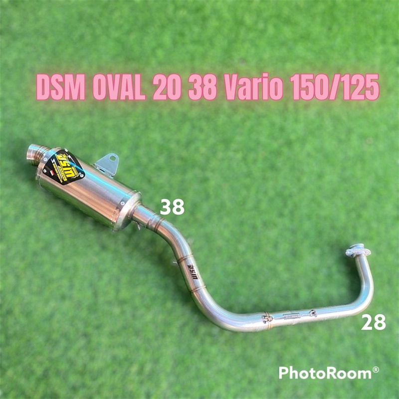 Knalpot Dsm Oval vario 150 vario 125 leher kolong bawah