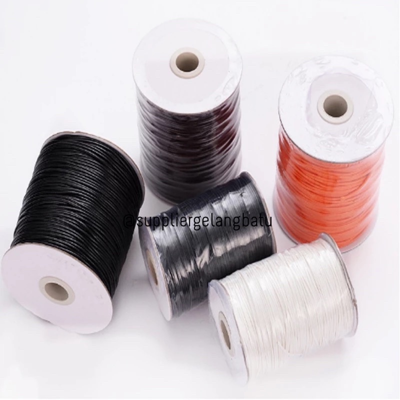 Tali Kulit Korea 2mm per roll 80 meter bahan kalung gelang cord simpul