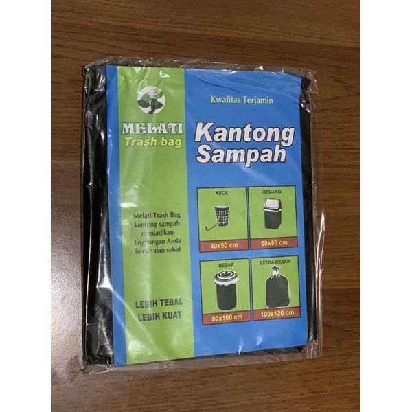 HCS - Plastik Sampah Kecil 40x50 cm Hitam Plastik HD Online Shop Packing Olshop Trash Bag Kantong Sampah (isi 10)