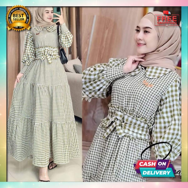 Buju Games Remaja Kasual Pakean Bju Muslem Dres Wanita Elegan Sarii Dress Kondangan Mewah Pesta Eleg