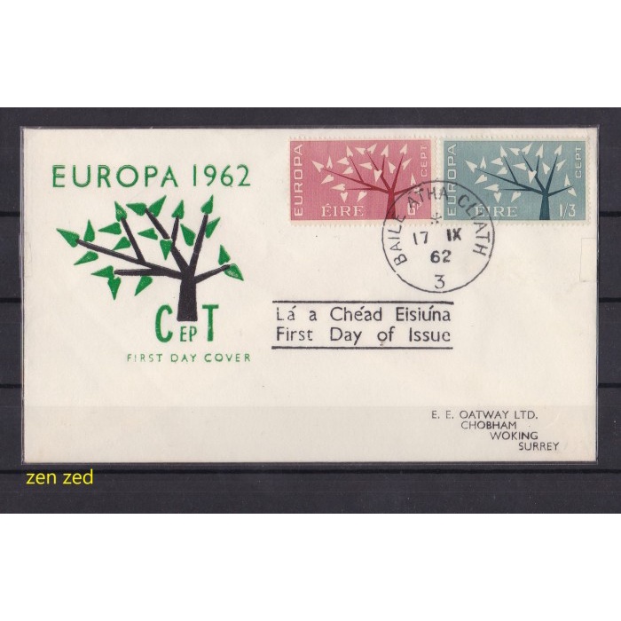 

A060 Perangko FDC SHP Irlandia 1962 Europa Stamps 1 Pcs