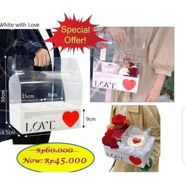 

mika handy box - soft box - box bunga - bloom box - kotak bunga - Orange