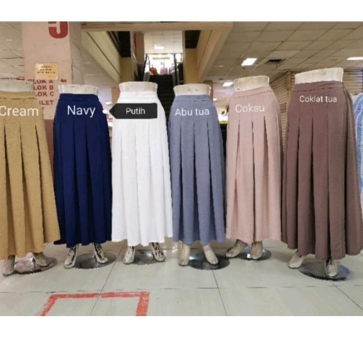 Siap Kirim Rok rempel lipit lipit premium import