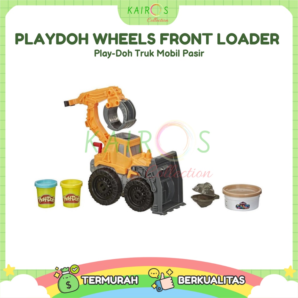 Playdoh Wheels Front Loader Mainan Anak Play-Doh Truk Mobil Pasir