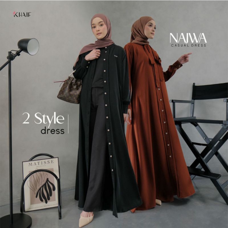 NAJWA CASUAL DRESS KEKINIAN By KHAIF (Dress Only)