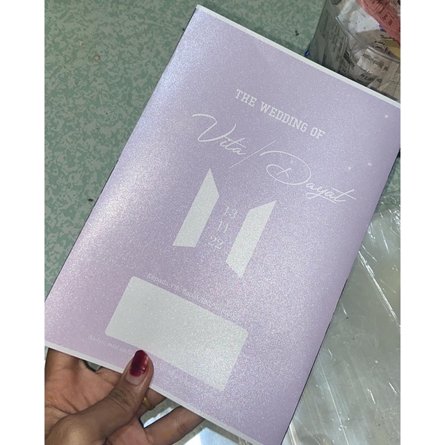 Undangan Pernikahan Design Army BTS