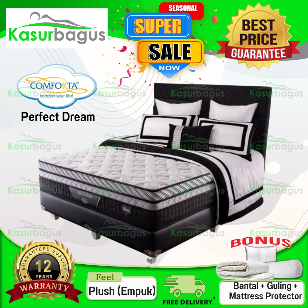 Comforta Kasur Springbed Perfect Dream - Full Set 160x200
