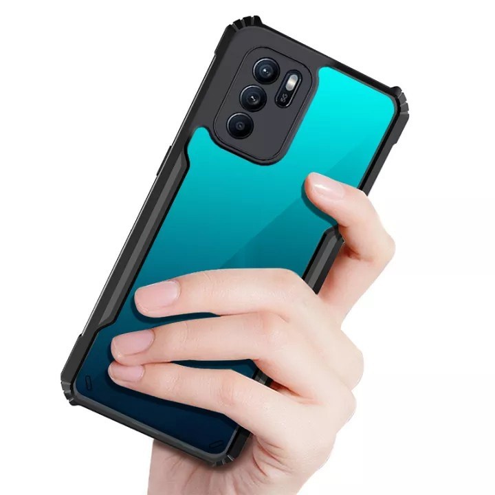 Hardcase Oppo Reno 6 5G Shockproof Transparent Premium Casing Reno 6 5G