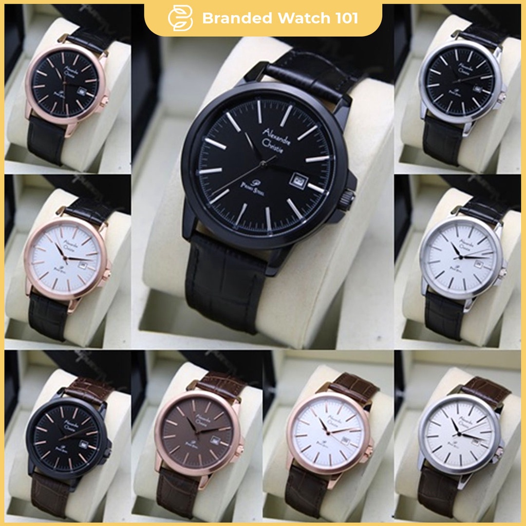 ORIGINAL Jam Tangan Pria Alexandre Christie AC 1008 / AC1008 / 1008 Garansi Resmi 1 Tahun. Leather