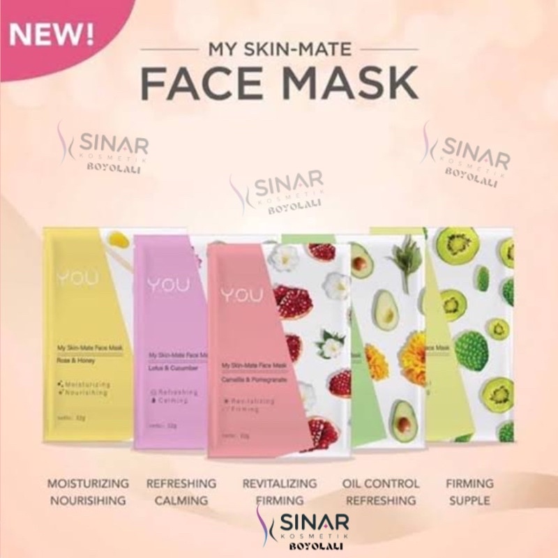 Y.O.U (YOU) My Skin Matte Face Mask - YOU Masker Wajah
