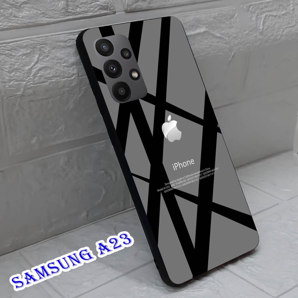 Softcase Kaca For SAMSUNG A23 - Case Handphone SAMSUNG A23 [T01].