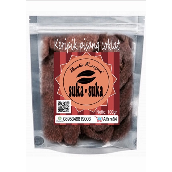 

keripik pisang coklat/asin/100gr