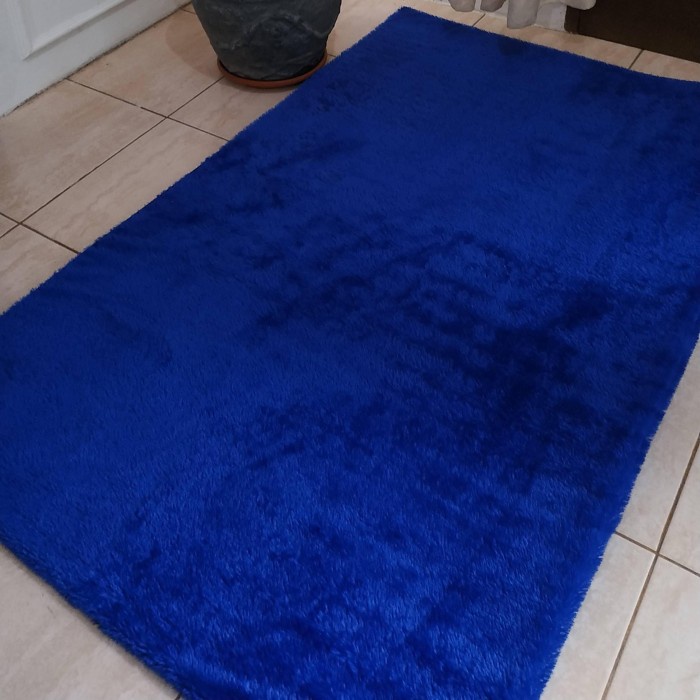 Karpet bulu rasfur Murah 150x100x2 - Biru(B2Q9) karpet bulu rasfur halus tidak rontok KARPET BULU RA