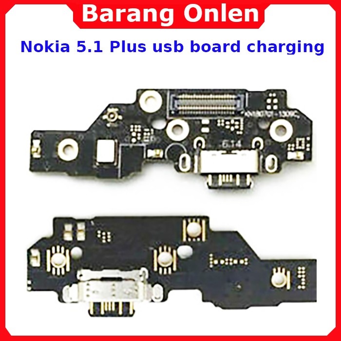 Nokia X5 5.1 Plus usb charging board konektor cas papan pcb mic plugin flexible