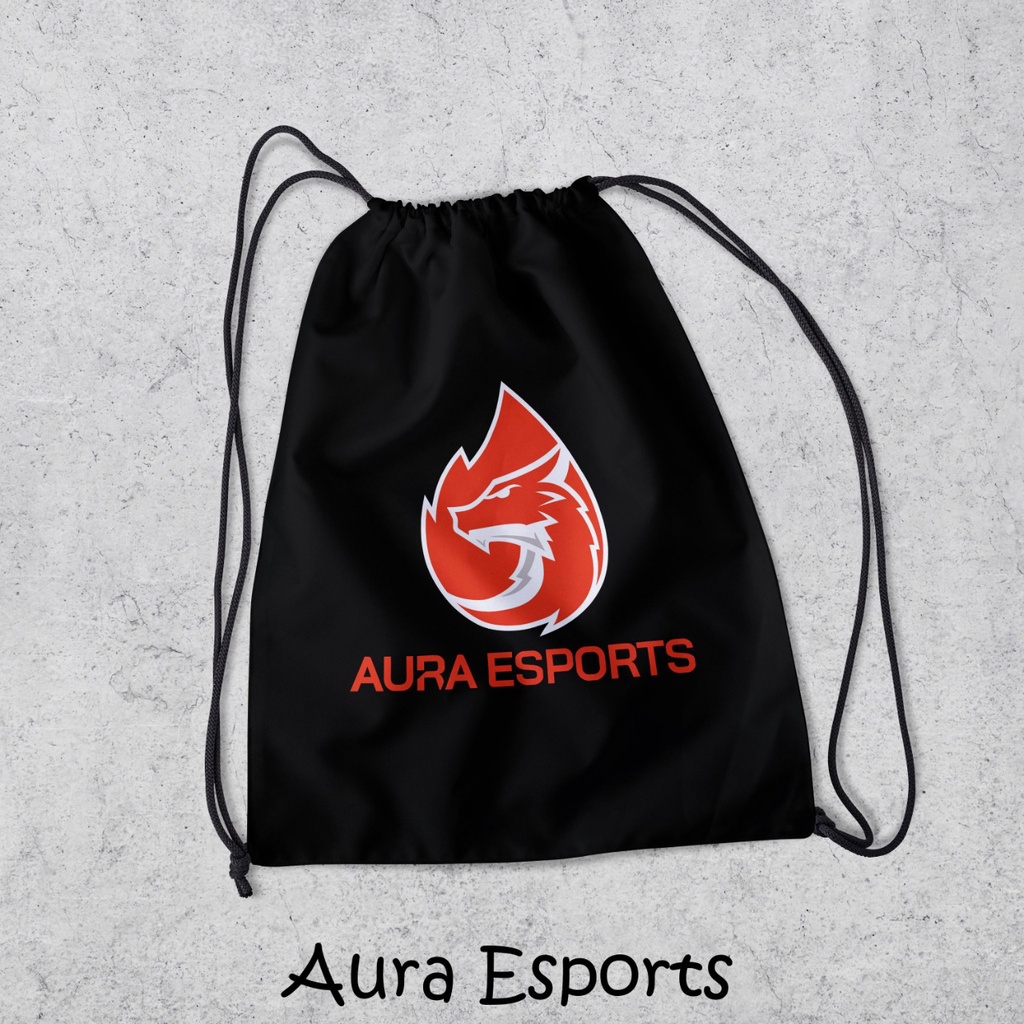 Tas Serut Stringbag Waterproof Motif Aura Esport