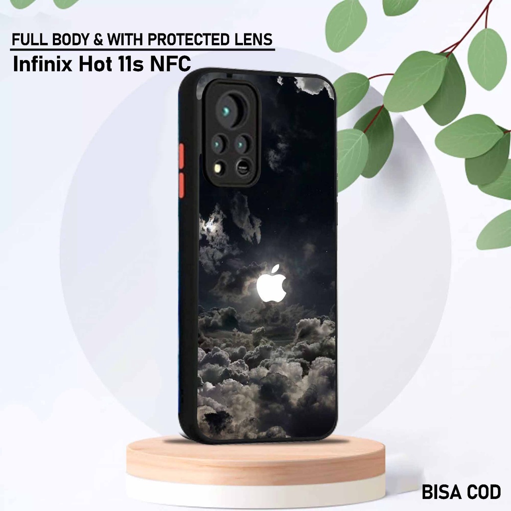 Softcase Dove Infinix Hot 11s Nfc - Motif [ Aesth Apel 2 ] - Silikon Protec camera Infinix Hot 11s N